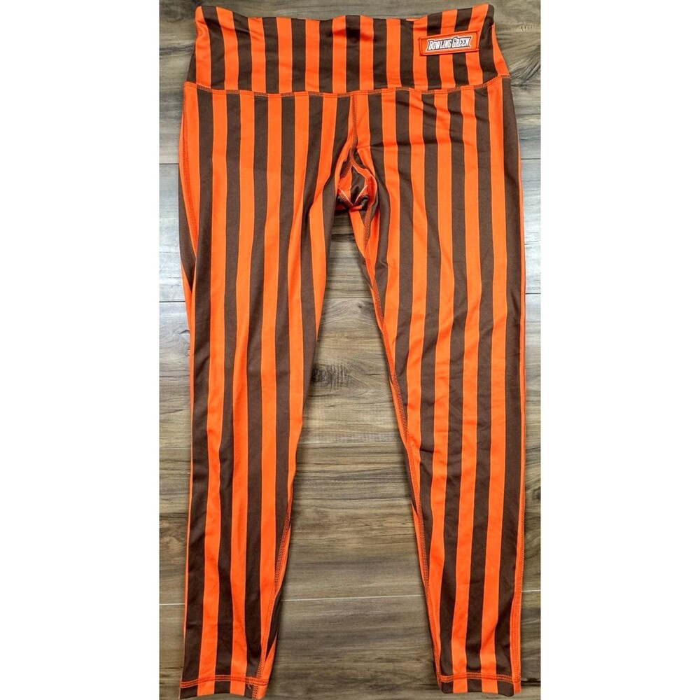 BOWLING GREEN FALCONS (MAC) FOOTBALL PANTS ORANGE/BROWN STRIPES. BY GAME